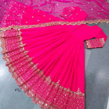 Elegant Embroidered Anarkali Gown