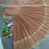 Elegant Embroidered Anarkali Gown