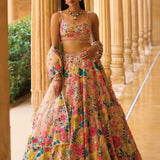 Bridesmaid Georgette Bridal Lehenga Set