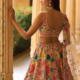 Bridesmaid Georgette Bridal Lehenga Set