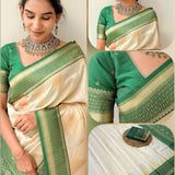 Beautiful Art Silk Jacquard Saree