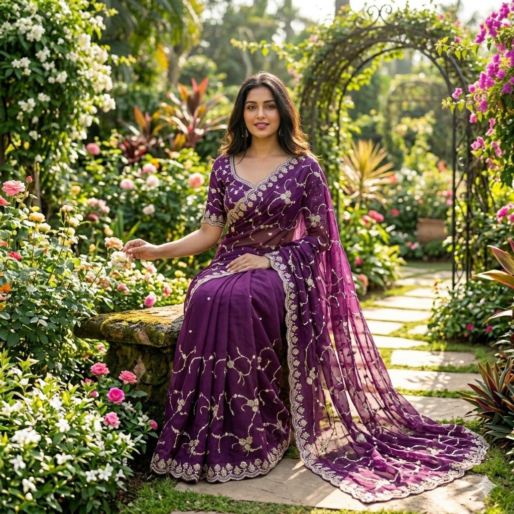 Stunning Partylook Handwork Saree