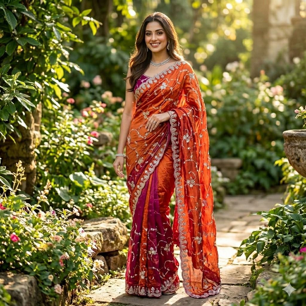 Stunning Partylook Handwork Saree
