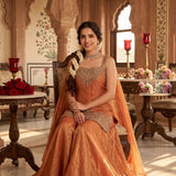 Roohaa Silk Handwork Top Plazzo