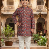 Traditional Kids Cotton Kurta Set
