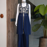 Blue Designer Cruch Indo-Westrn
