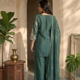 Festive Embroidered Crush Suit