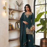 Festive Rangoli Cruch Top Plazzo
