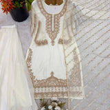 Partywear Fendy Silk Top Plazzo