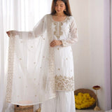 Stunning Jimmy Silk Top Plazzo