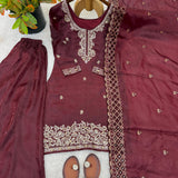 Stunning Jimmy Silk Top Plazzo
