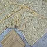 Premium Lukhnowi Thread Work Saree