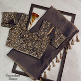 Luxury Fendy Satin Silk Saree