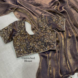 Luxury Fendy Satin Silk Saree