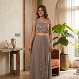 Luxury Fusion Indo-Lehenga Set