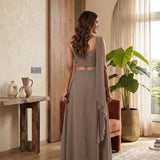 Luxury Fusion Indo-Lehenga Set