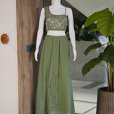 Luxury Fusion Indo-Lehenga Set