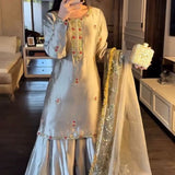 Elegant Japan Satin Silk Suit