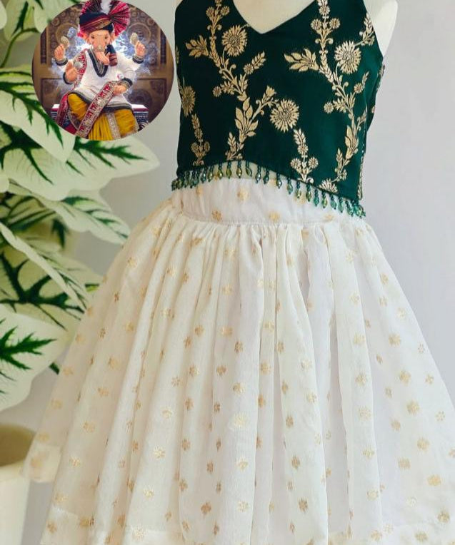 Charming Banarasi Kids Lehenga Choli