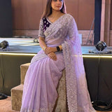 Lovender Bollywood Organza Saree
