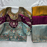 Designer Party Wear Fendy Satin Silk Saree