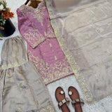 Pakistani Embroidered Top Sharara