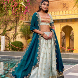 Vedaa Traditional Slub Kota Silk Lehenga