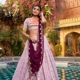 Vedaa Traditional Slub Kota Silk Lehenga