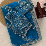 Glam Up Festive Beads Work Saree