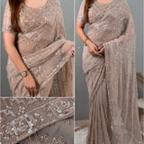 Authentic Glass Simmer Silk Saree