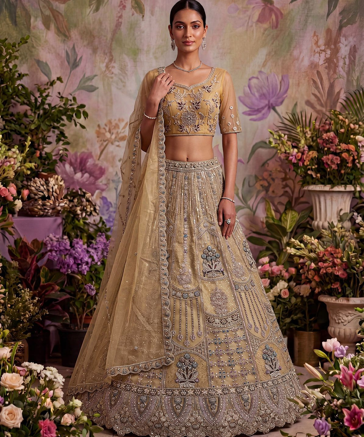 Wardrobe Bridal Net Wedding Lehenga