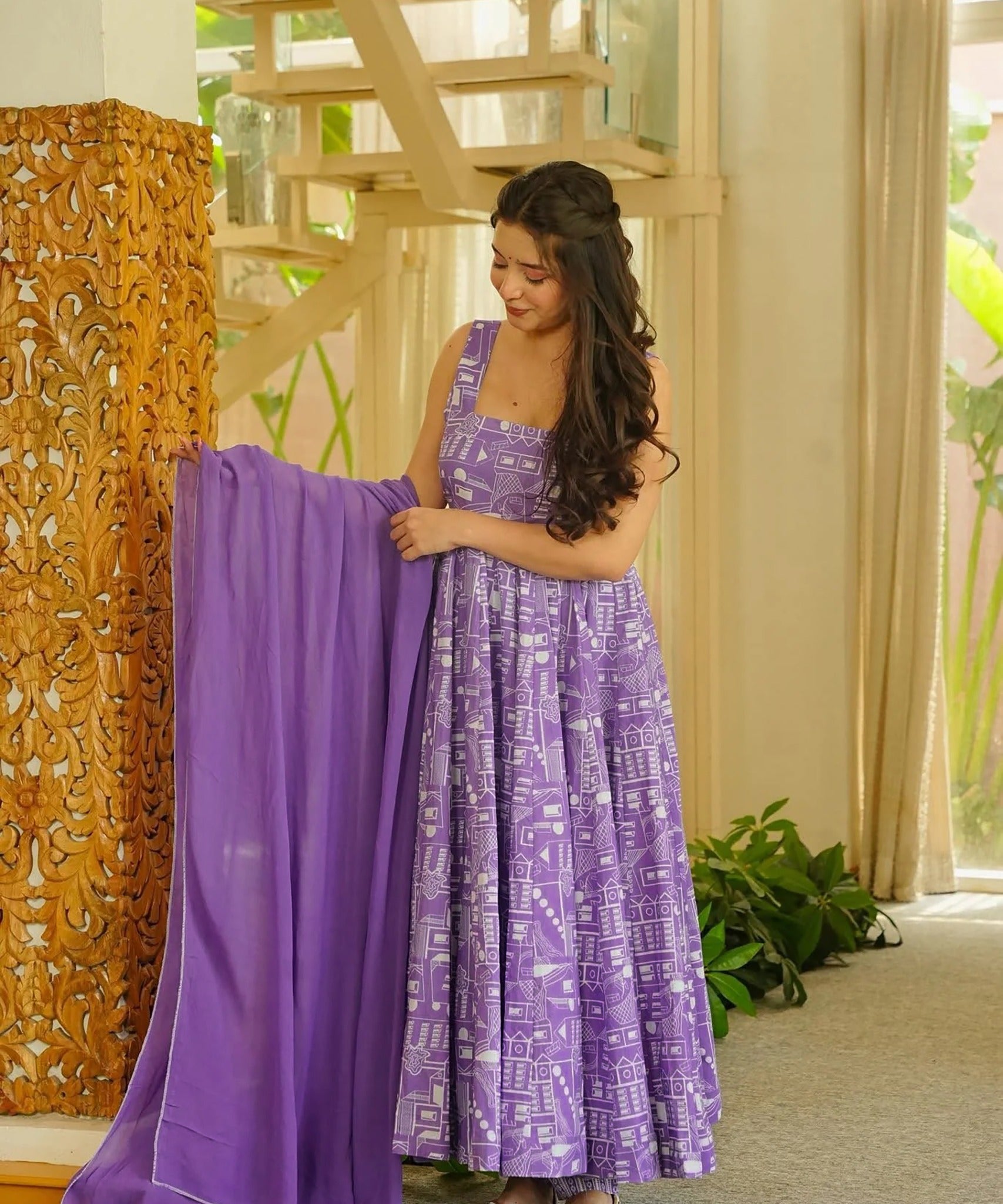Lucaya Muslin Printed Fancy Suit