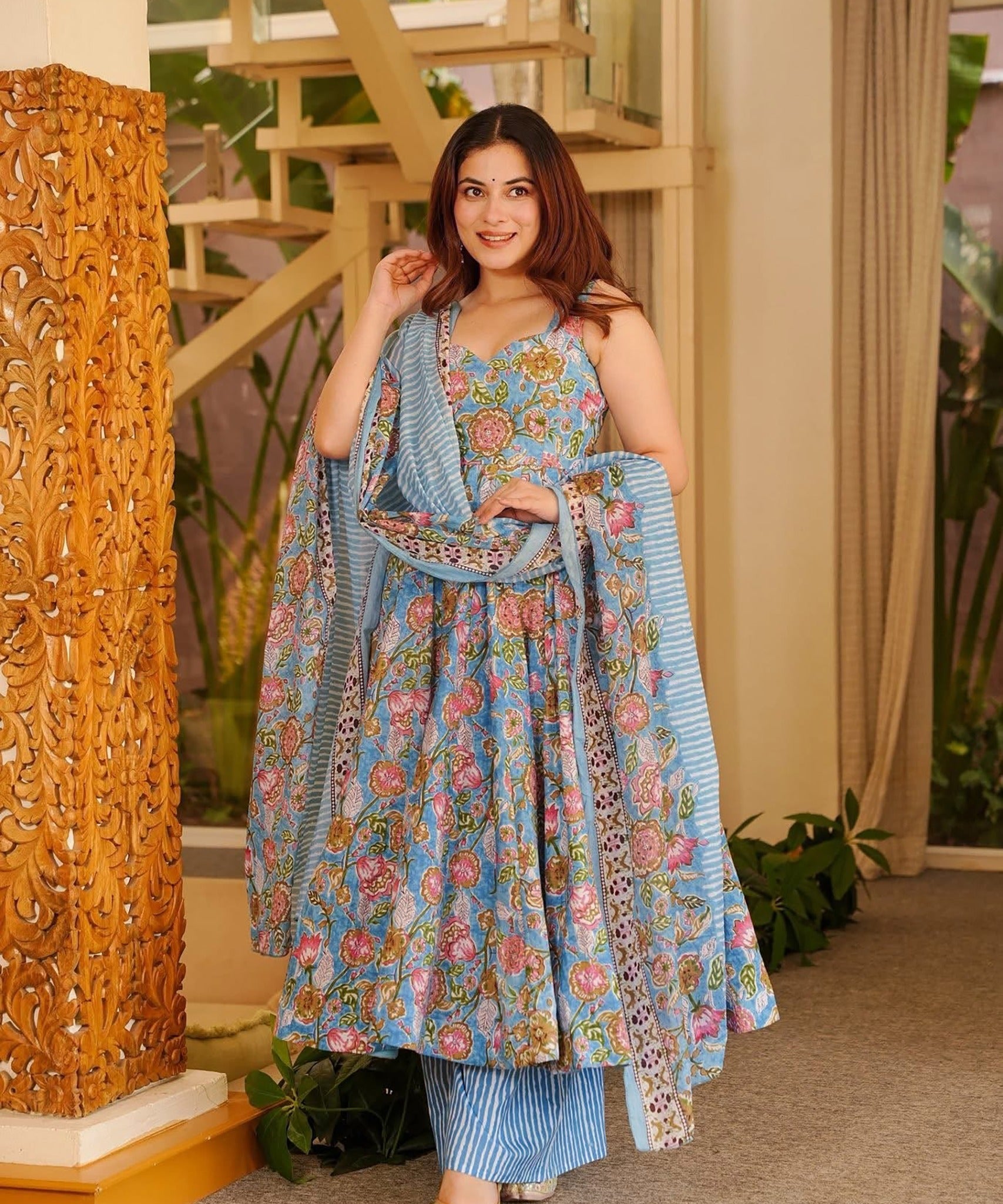 Lucaya Muslin Printed Fancy Suit