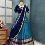 Traditional Kanchicottan Silk Lehenga