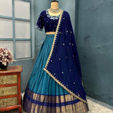 Traditional Kanchicottan Silk Lehenga
