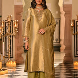 Elegant Kanjivaram Silk Straight Suit