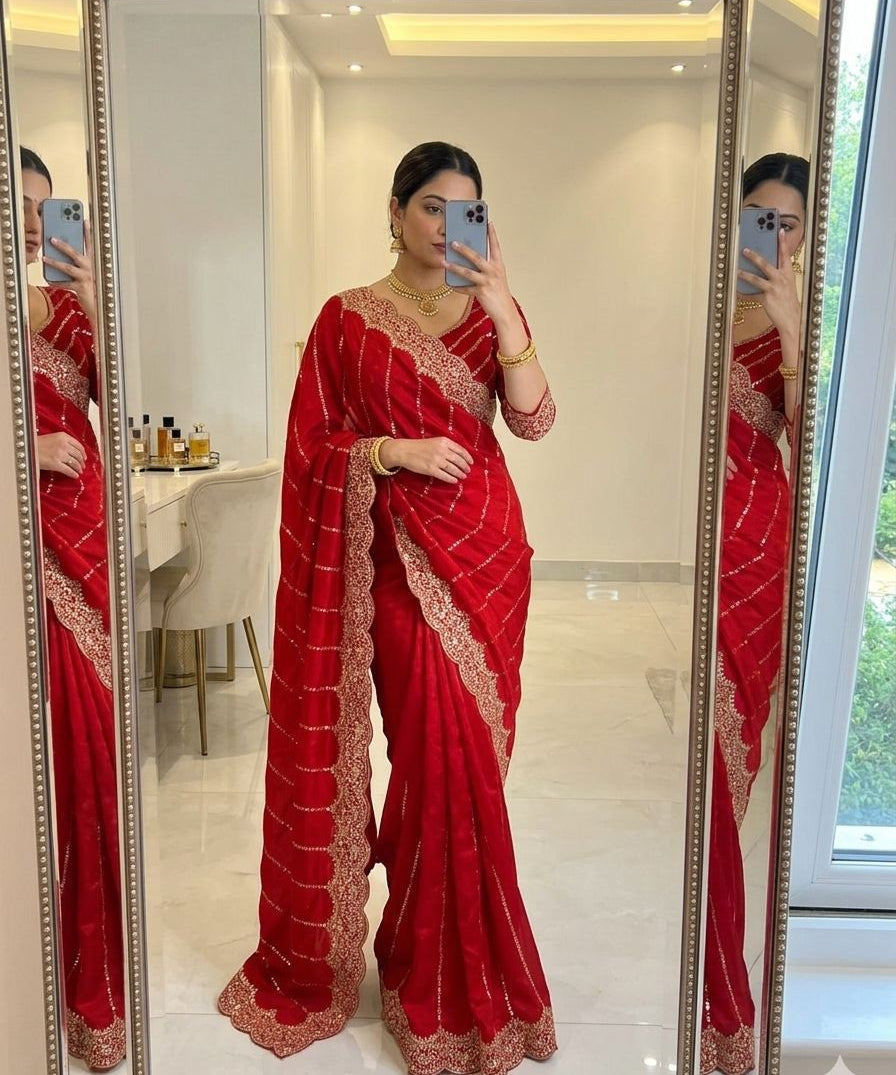 Amoha Shiny Ready To Wear Saree