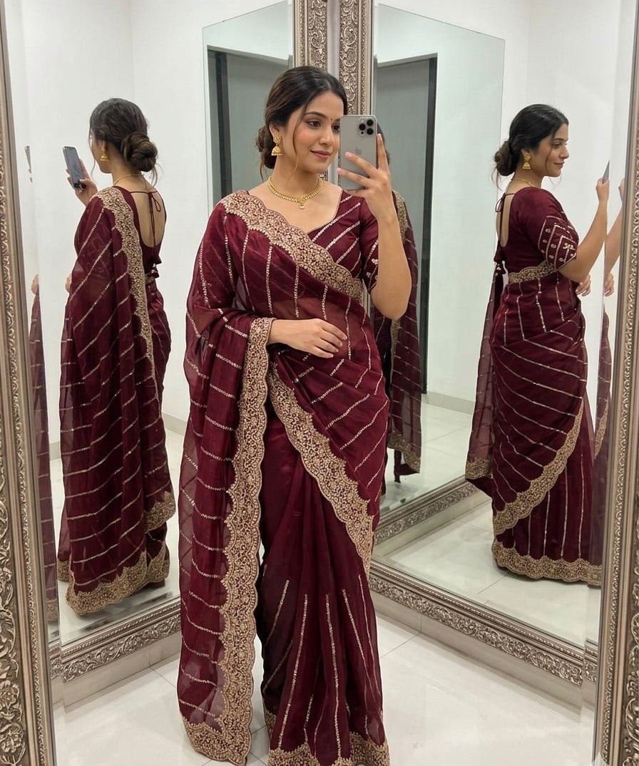 Amoha Shiny Ready To Wear Saree