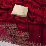 Satin Silk Readymade Saree