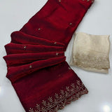 Satin Silk Readymade Saree