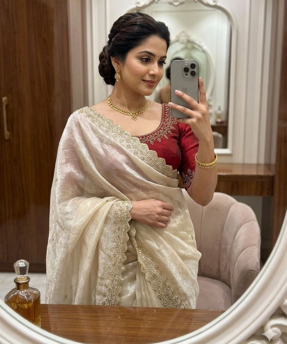 Satin Silk Readymade Saree