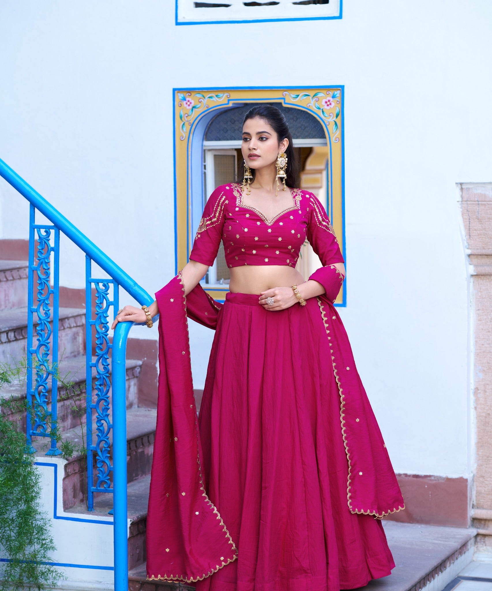 Exquisite Embroidered Lehenga