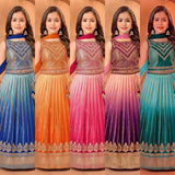 Pretty Kids Chinon Silk Lehenga