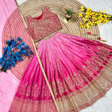 Pretty Kids Chinon Silk Lehenga