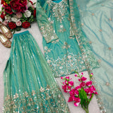 Designer Pakistani Embroidered Suit