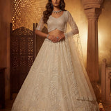Wedding Crystal Motif Work Lehenga