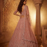 Wedding Crystal Motif Work Lehenga