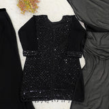 Black Beauty Embroidered Suit