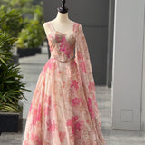 Elegance Floral Print Lehenga Choli
