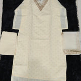 Trendy Chanderi Silk Straight Suit